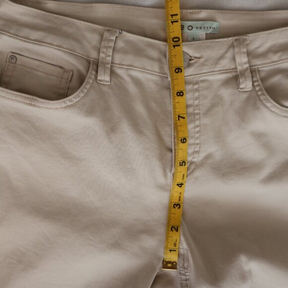 Size 8 - Cleo Petite Jeans - Off White - Straight Leg - Picture 7 of 15